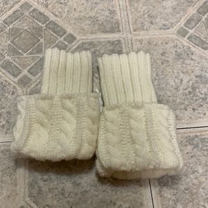 ivory colored leg warmmers